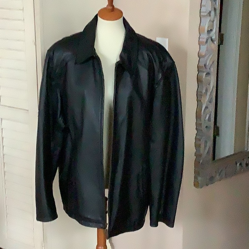 Men's Black Leather Jacket